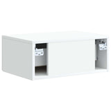 Wall-Mounted Bedside Cabinet 2 pcs White 49 x 34.5 x 20 cm 898106