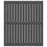 Wall Headboard Grey 95.5x3x110 cm Solid Wood Pine 824935
