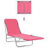 Sunlounger Set of 2 Pink 310345