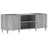 Record Cabinet Grey Sonoma 121x38x48 cm Engineered Wood 831674