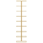 Wall-mounted Wine Rack for 9 Bottles Gold Iron 340901
