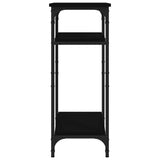Side Table Black 40x30x75 cm Engineered Wood 825797