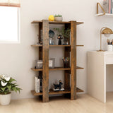 Book Cabinet/Room Divider Smoked Oak 80x30x123.5 cm 813575