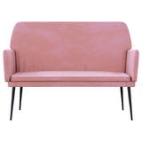 Bench Pink 108x79x79 cm Velvet 351385