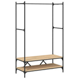 Clothes Rack with Shelves Sonoma Oak Engineered Wood 834201