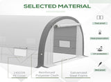 6 x 3 Polytunnel Greenhouse with Upgraded Structure, Mesh Door and Windows, 15 Plant Labels, T3398P310879