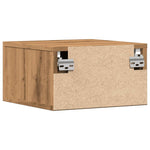 ZNTS Wall-mounted Bedside Cabinets 2 pcs Artisan Oak 35x35x20 cm 857066
