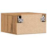 ZNTS Wall-mounted Bedside Cabinets 2 pcs Artisan Oak 35x35x20 cm 857066