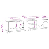 TV Stand 180 x 34.5 x 40 cm Sonoma Oak Engineered Wood 8011497