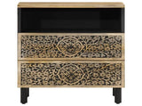Bedside Cabinet 50x33x60 cm Solid Wood Mango 358222