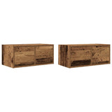TV Cabinets 2 pcs Old Wood 60x31x25.5 cm Engineered Wood 861505