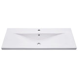 2 Piece Bathroom Furniture Set Ceramic and Engineered Wood 3307661