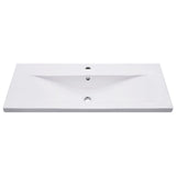 2 Piece Bathroom Furniture Set Ceramic and Engineered Wood 3307661