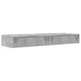 TV Cabinets with LED Lights 2 pcs Concrete Grey 60x35x15.5 cm 842893