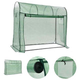 Greenhouse with Zippered Door 200x80x170 cm 46916
