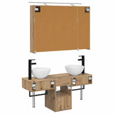 Bathroom Cabinet Set 4 pcs 100 x 14.5 x 70 cm Engineered Wood 3406262