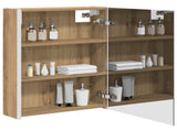 Bathroom Mirror Cabinet Artisian Oak 53.5 x 15.5 x 70 cm 889238