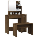Dressing Table Set Brown Oak 86.5x35x136 cm 3114154
