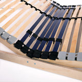 Slatted Bed Base without Mattress with 42 Slats 7 Zones 120x200 cm 246477