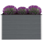 ZNTS Garden Raised Bed WPC 150x50x91 cm Grey 43608