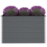 ZNTS Garden Raised Bed WPC 150x50x91 cm Grey 43608
