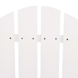 Garden Adirondack Chair Solid Fir Wood White 310067