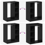 Wardrobe with Shelf with Storage Black Oak 77 x 48 x 102 cm 879644