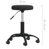 Office Swivel Chair Black Velvet 333171