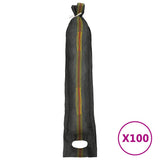 Sandbags 100 pcs Dark Green 103x25 cm HDPE 154884