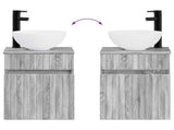 Wall-mounted Sink Vanity Grey Sonoma 39 x 35 x 63 cm 890548