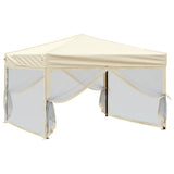 Folding Party Tent with Sidewalls Cream 3x3 m 93529