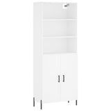 Highboard White 69.5x34x180 cm Engineered Wood 3189261