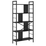 Bookshelf Black Oak 75 x 30 x 156 cm Engineered Wood 883958