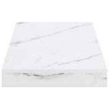 Wall Shelf 4 pcs White Marble 50 x 23.5 x 4 cm Engineered Wood 42019967