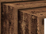 Nesting Tables 3 pcs Old Wood Engineered Wood 858540