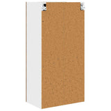 Hanging Cabinet Old Wood and White 50 x 31 x 100 cm 884352