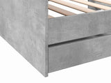 Bed Frame with Storage Concrete Grey 80 x 200 cm 3429642