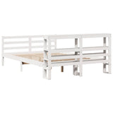 Bed Frame without Mattress White 120x190 cm Small Double Solid Wood Pine 3305815