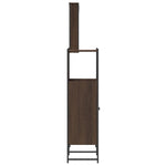 ZNTS 3 Piece Bathroom Furniture Set Brown Oak Engineered Wood 3214819