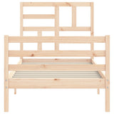 Bed Frame without Mattress 100x200 cm Solid Wood 3194886