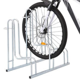 Bicycle Stand for 3 Bikes Floor Freestanding Galvanised Steel 4005569
