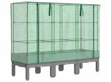 Raised Bed with Greenhouse Cover Rattan Look 120x40x140 cm 4015862
