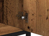Bathroom Furniture Set with Door 2 pcs Old Wood Engineered Wood 3402387