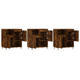 Sideboards 3 pcs Smoked Oak Engineered Wood 3190146