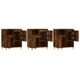 Sideboards 3 pcs Smoked Oak Engineered Wood 3190146