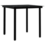 Garden Dining Set Brown and black 3099384