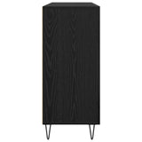 Sideboard Black Oak 90 x 32.5 x 80 cm Engineered Wood 879584