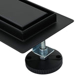2 in 1 Shower Drain Black 60 cm Stainless Steel 304 42015944