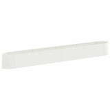 Raised Garden Bed White 380 x 40x 40 cm Steel 8011734