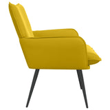 Armchair Yellow Velvet 42047730